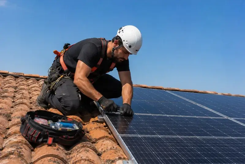 Maintenance et monitoring de panneaux solaires à Cère