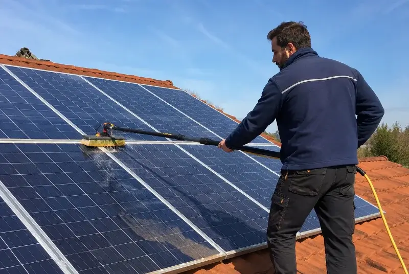 Nettoyage et entretien de panneaux solaires à Cère
